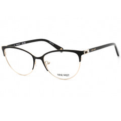Nine West Women's Eyeglasses - Clear Demo Lens Black Cat Eye Frame | NW1084 001