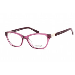 Nine West Women's Eyeglasses - Crystal Plum Acetate Cat Eye Shape Frame | NW5203 505