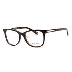 Nine West Women's Eyeglasses - Dark Tortoise Plastic Rectangular Frame | NW5186 237