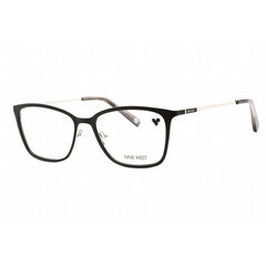 Nine West Women's Eyeglasses - Full Rim Black Metal Rectangular Frame | NW1085 001