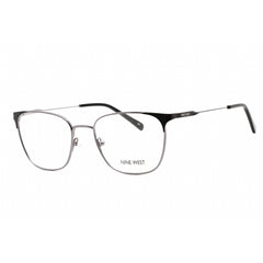 Nine West Women's Eyeglasses - Full Rim Black Metal Rectangular Frame | NW1096 001