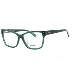 Nine West Women's Eyeglasses - Full Rim Emerald Plastic Cat Eye Frame | NW5197X 340