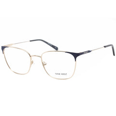 Nine West Women's Eyeglasses - Slate Blue Rectangular Metal Frame | NW1096 430