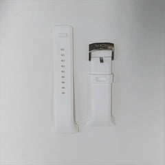 Nixon 33mm White Silicone Rubber Watch Strap