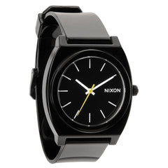 Nixon A119000 Men's The Time Teller P Black Dial Black Plastic Strap Watch