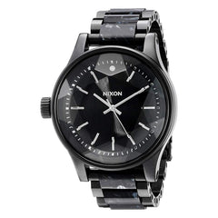 Nixon A384001 Women's Facet 42 Black Dial Black IP Steel Bracelet Lefty Watch