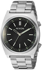 Nixon Men's Bracelet Watch - Brigade Black Rotating Dial Silver Tone | A11762474
