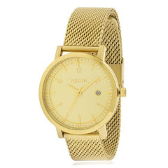 Nixon Men's Bracelet Watch - Rollo 38 SS Quartz Gold Tone Dial Gold Steel | A1087502