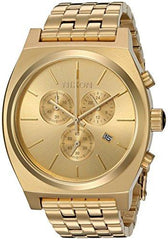 Nixon Men's Bracelet Watch - Time Teller Chrono Yellow Gold Steel | A972502