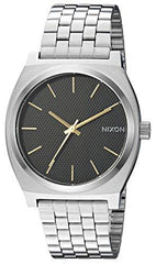 Nixon Men's Bracelet Watch - Time Teller Quartz Black Dial Silver Steel | A0452730