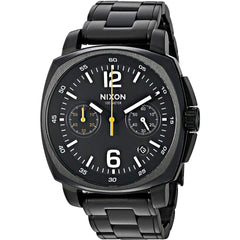 Nixon Men's Chronograph Watch - Charger Black Dial Stainless Steel Bracelet | A1071001