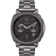 Nixon Men's Chronograph Watch - Charger Gunmetal Stainless Steel Bracelet | A1071632