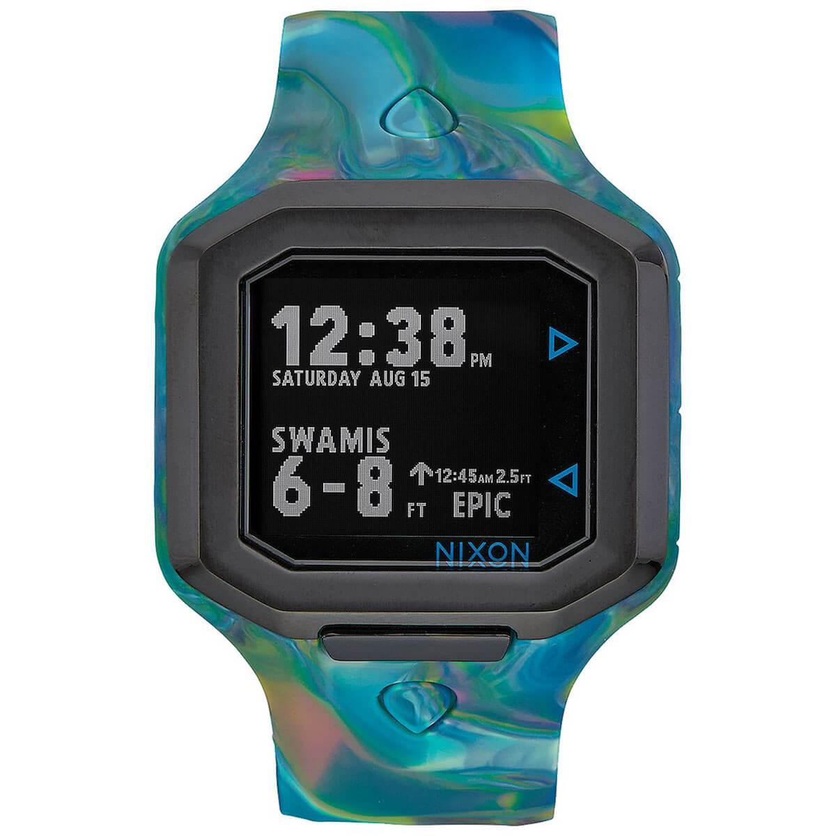 Nixon Men s Digital Watch Ultratide Marbled Multicolor Strap A4761610