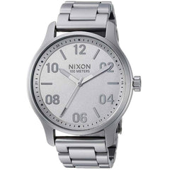 Nixon Men's Japanese Quartz Watch - Patrol Silver Dial Steel Bracelet | A12423166