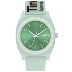 Nixon Men's Japanese Quartz Watch - Time Teller P Mint Green Rubber Strap | A1193171