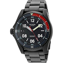 Nixon Men's Left Hand Watch - Descender Red and Black Bezel Bracelet | A9591320