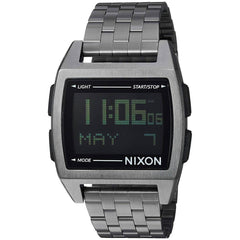 Nixon Men's Quartz Watch - Base Digital Dial Gunmetal Bracelet | A1107632