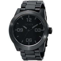 Nixon Men's Quartz Watch - Corporal SS Black Dial Stainless Steel Bracelet | A346001