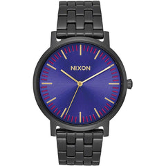 Nixon Men's Quartz Watch - Porter Blue Dial Black Bracelet | A10572693