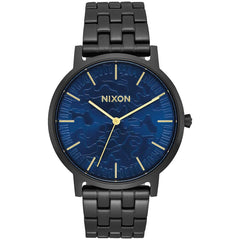 Nixon Men's Quartz Watch - Porter Blue Dial Black Bracelet | A10572734