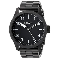 Nixon Men's Quartz Watch - Safari Black Dial Black Bracelet | A974756
