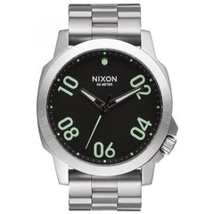 Nixon Men's Quartz Watch - The Ranger 45 SS Black Dial Bracelet | A521000