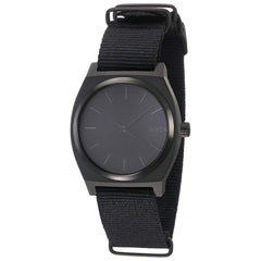 Nixon Men's Quartz Watch - Time Teller Black Dial Black Nylon Strap | A0451028