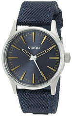 Nixon Men's Strap Watch - Sentry 38 Blue Dial Nylon & Leather | A4262076