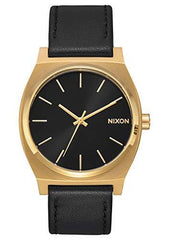 Nixon Men's Strap Watch - Time Teller Quartz Black Dial Black Leather | A0452639