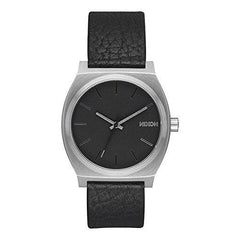 Nixon Men's Strap Watch - Time Teller Quartz Black Dial Black Leather | A0452788