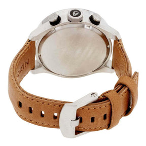 Nixon Men's Swiss Quartz Watch - Safari Dual Time Silver and Black