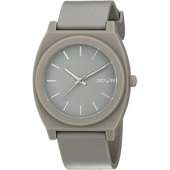 Nixon Unisex Japanese Quartz Watch - Time Teller P Grey Dial Rubber Strap | A1192289