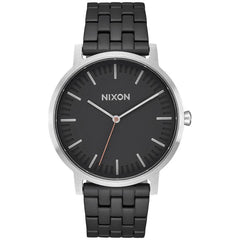 Nixon Unisex Quartz Watch - Porter Black Dial Black Bracelet | A10572541