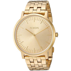 Nixon Unisex Quartz Watch - Porter Gold Tone Dial Stainless Steel Bracelet | A1057502