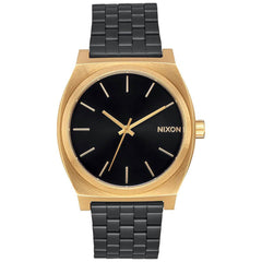 Nixon Unisex Quartz Watch - Time Teller Black Dial Stainless Steel Bracelet | A0451604
