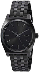 Nixon Women's Bracelet Watch - Medium Time Teller Black Dial Black Steel | A1130001
