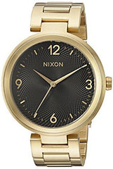 Nixon Women's Bracelet Watch - Women's Chameleon Black Dial Yellow Steel | A991513