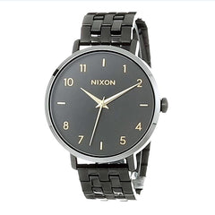 Nixon Women's Quartz Watch - Arrow Gunmetal Dial Stainless Steel Bracelet | A10902765