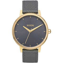 Nixon Women's Quartz Watch - Kensington Leather Charcoal Dial Strap | A1082815