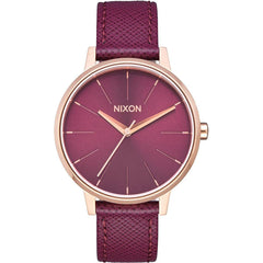 Nixon Women's Quartz Watch - Kensington Pink Dial Leather Strap SS Case | A1082479