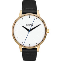 Nixon Women's Quartz Watch - Kensington White Dial Leather Strap SS Case | A1083157