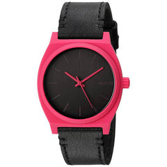 Nixon Women's Quartz Watch - Time Teller Black Leather Strap | A0452531