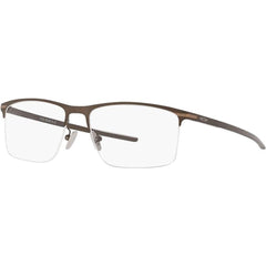 Oakley Men's Eyeglasses - Pewter Metal Half Rim Rectangular Frame | OAKLEY 0OX5140 4