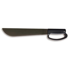 OKC Camper Machete - Black Molded Plastic D-Handle Grind Flat Blade, 12 inch | 8510