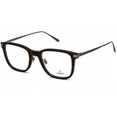 Omega Men's Eyeglasses - Clear Demo Lens Dark Havana Square Frame | OM5005-H 052
