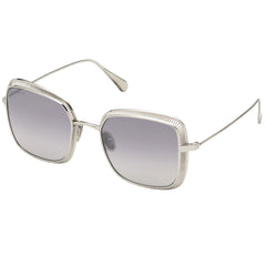 Omega Women's Sunglasses - Smoke Mirror Lens Full Rim Square Frame | OM0017-H 18C