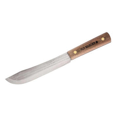 Ontario Knife Company Butcher Knife - Old Hickory Fixed Flat Bevel Blade | OKC7025