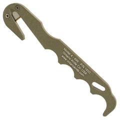 Ontario Knife Company Cutter - Model 4 Brushed Blade Brown Rescue Strap | OKC1450