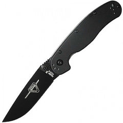 Ontario Knife Company Folding Knife - RAT II Black Blade Liner Lock Type | OKC8861