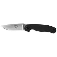 Ontario Knife Company Folding Knife - RAT II Black Nylon Handle Liner Lock | OKC8860